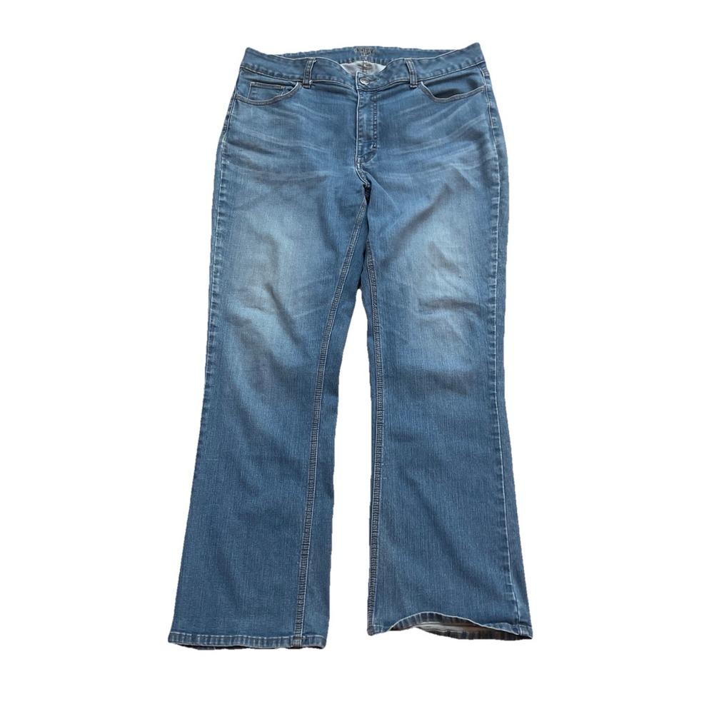 Riders by Lee Women's Jeans 16 Medium Wash Classic Fit Straight Leg Denim